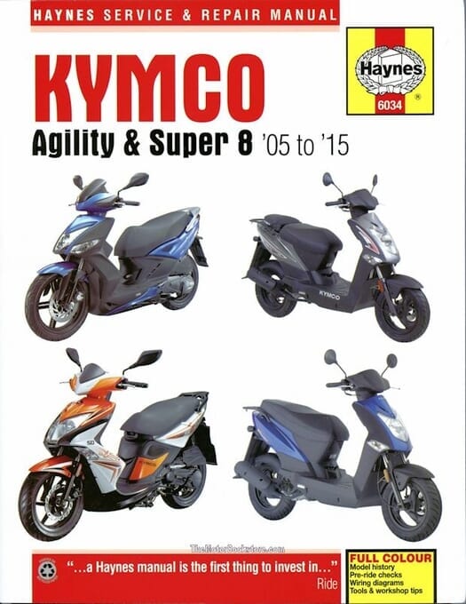 Kymco Agility & Super 8 Repair Manual: 2005-2015