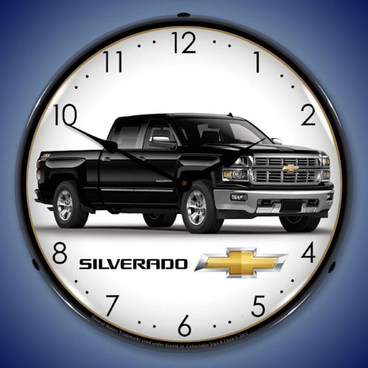 Chevy / GMC Truck Wall Clocks, LED Lighted