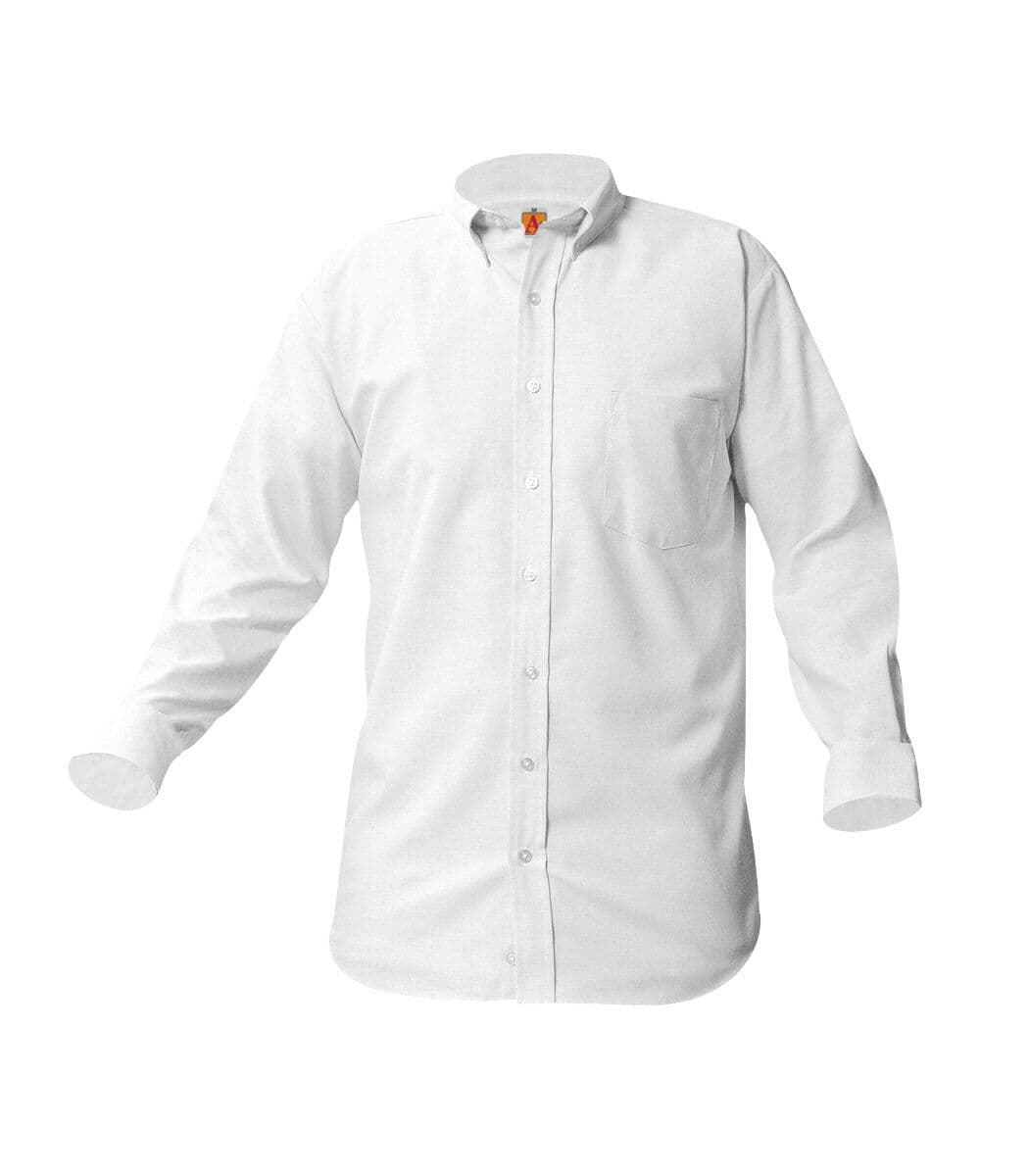 boys white button down dress shirt