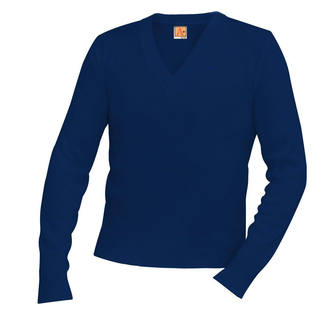 Unisex Classic V-Neck Pullover Sweater:SharperUniforms.com