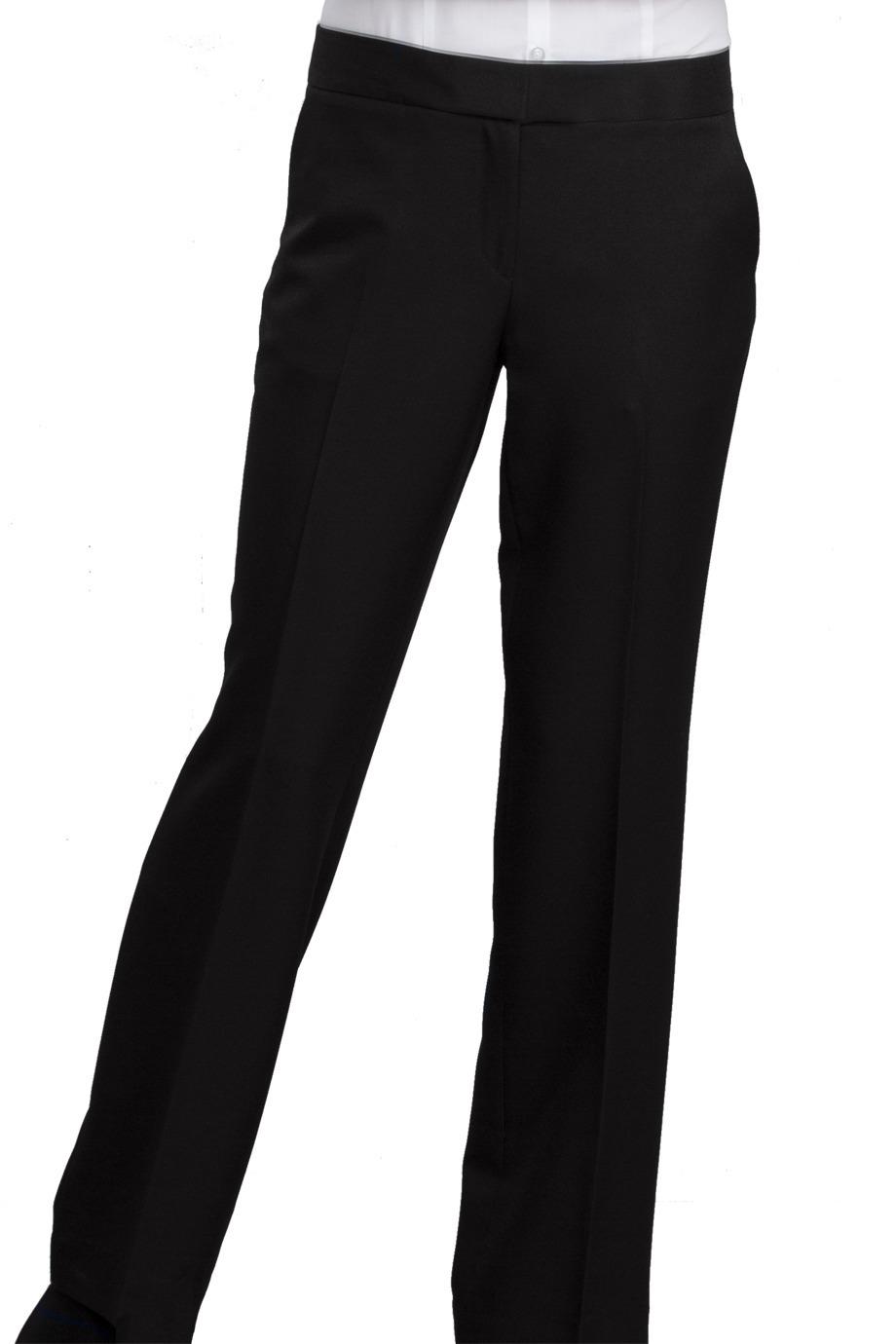 Ladies Flat Front Washable Suite Pants|SharperUniforms.com