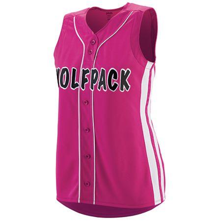 hot pink softball jerseys