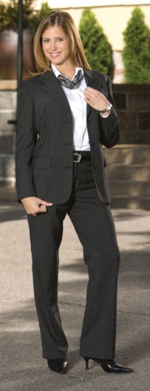 women's striped pants suit