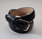 Averills Sharper Uniforms Mens Dress Leather With Brushed Nickle Server Belt