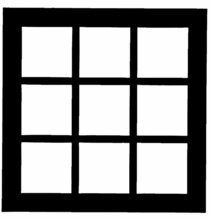 Chimera French Doors Micro Window Pattern 16"x16"  5315
