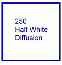 Rosco E-Colour 250 Half White Diffusion Roll