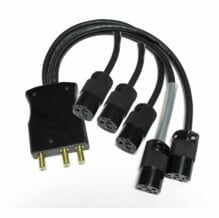 100a Stage Pin Male to (5) 15a Edison Splitter