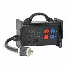 Lex 30 Amp Bento Box with Tail Input to NEMA Receptacles
