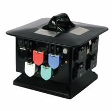 Lex Products Outdoor 100A Cam Distro Box w/ (12) 20A GFCI Duplex