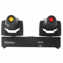 Chauvet Intimidator Spot Duo 155 LED DMX Moving Heads w/ Mounting Bar