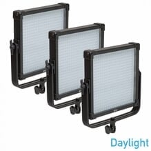 F&V Lighting K4000 SE Daylight 1x1 LED Panel 3 Light Kit V-Mount