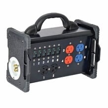 Lex Bento Box 30A 3 Phase NEMA, Feed Thru, Twist Lock / Edison