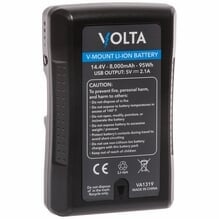 Volta 95wh Li-Ion Battery V-Mount 14.4V w/ USB and D-Tap