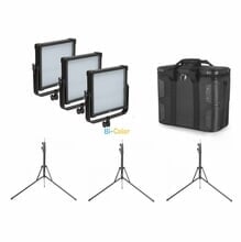 F&V Lighting K4000S SE BiColor LED Kit w/Stands - V-Mount