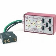 Mole Richardson 100A Bates to Edison, 120V, Rubber Box 5001707