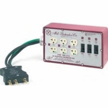 Mole Richardson 60A Bates to Edison Rubber Box 120V, 5001774