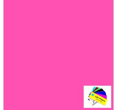 Lee 128 Bright Pink Lighting Gel Filter Sheet 21"x24"