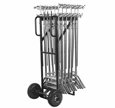 Modern C-Stand Cart with (12) C-Stands