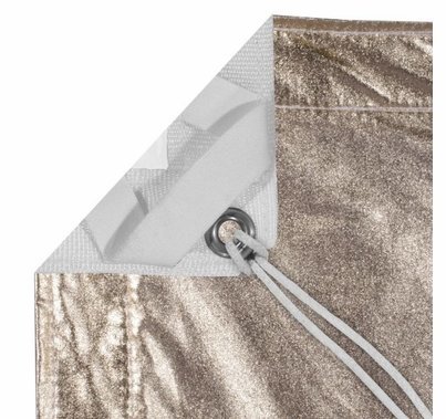 Modern Studio 12' x 20' Gold/White Lame with Bag