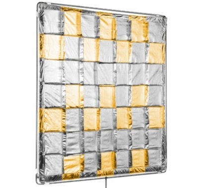 Modern Studio 4x4 Silver / Gold Reflector Slip-On Shiny Board