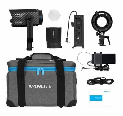 Nanlite Forza 60C RGBLAC LED Kit w/ Battery Grip and Bowens S-Mount Adapter
