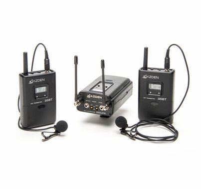 Azden 330LT UHF Wireless Mic System With Dual Lav Mics