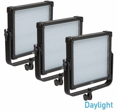 FV Lighting K4000 SE Daylight 1x1 LED 3 Light Kit - AB Gold Mount