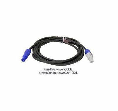 Mole Powercon to Powercon Pass Thru Cable 25ft