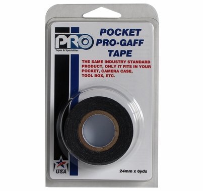 ProTape Pocket Pro Gaff Tape 1" x 6yds - BLACK