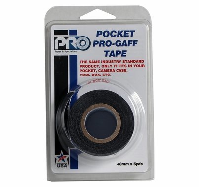 ProTape Pocket Pro Gaff Tape 2" x 6yds -  Black