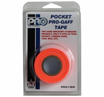 ProTape Pocket Pro Gaff Tape 1" x 6yds - Fluorescent Orange