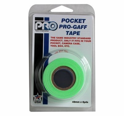 ProTape Pocket Pro Gaff Tape 2" x 6yds - Fluorescent Green