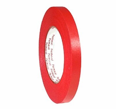 Red Spike Tape Paper 1/2" X 60 yds Pro Console