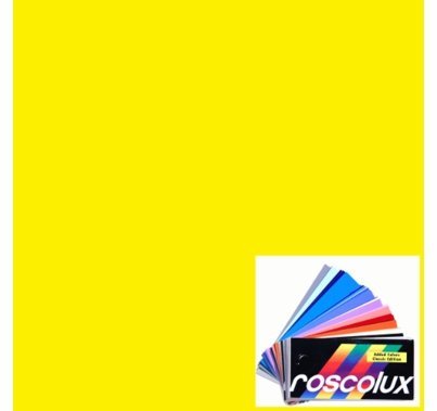Rosco Roscolux 10 Medium Yellow 6" x 6" Gel Cut