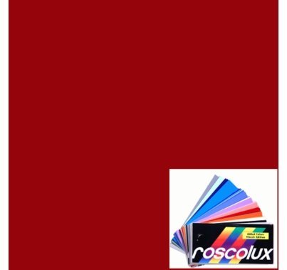 Rosco Roscolux 27 Medium Red Lighting Gel Sheet  20" x 24"