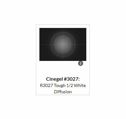 Rosco Tough Half White 250 1/2 Diffusion Gel Roll 3027  48"x25ft