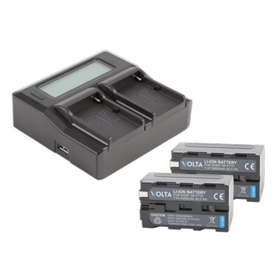 Volta NP-F770 Li-Ion Battery and Dual Charger Kit