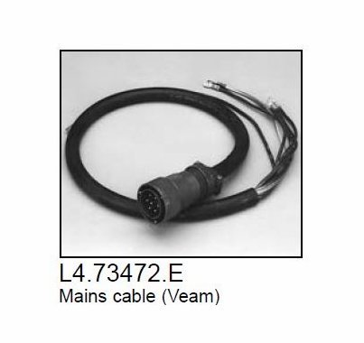 Arri Arrisun 12 Plus 1200W HMI Par Light Mains Cable, Part L4.73472.E