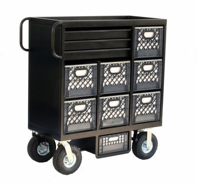 Backstage Equipment 7-Crate Mini Cart