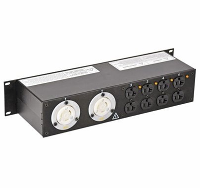 Lex 30 Amp 2RU Enclosed Rack Power Distro L14-30 to L5-30 and Duplexes