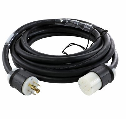 Lex 30A 3 Phase L21-30 Twist Lock 120/208 4 Pole 5 Wire Extension Cable 25ft