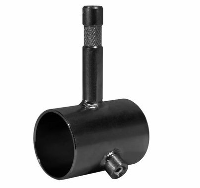 Modern Slider with Baby Pin for 1 1/4" Speed Rail Black Zinc