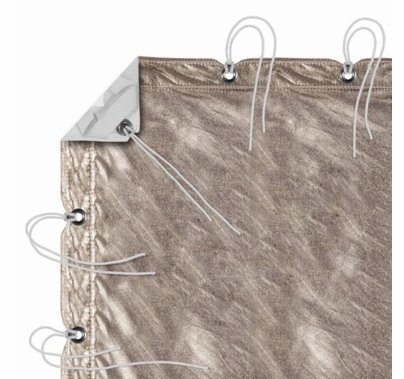 Modern Studio 6' X 6' Gold/White Lame With Bag