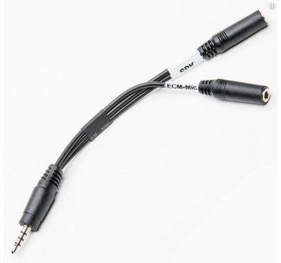 Azden Mic Headphone Breakout Adapter Cable Smartphones