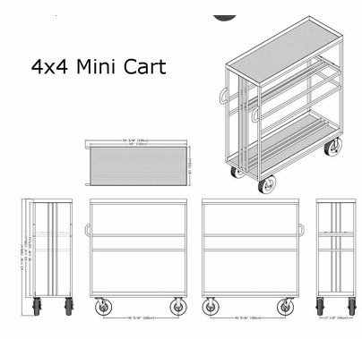 BackStage Equipment 4x4 Mini Cart