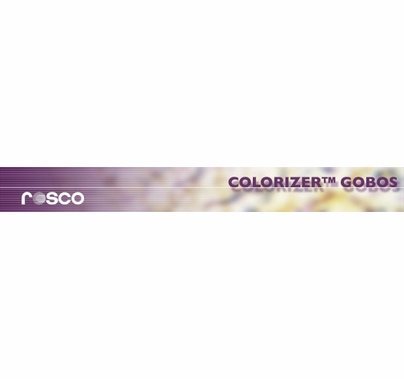Rosco Amber Red Stippled Colorizer Glass Gobo 55005  B Size