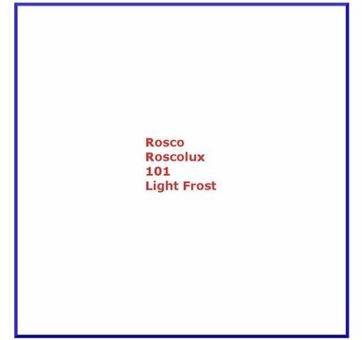 Rosco Roscolux  101 Light Frost Diffusion Gel Filter Sheet 20"x24"