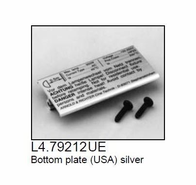 Arri 300 Plus Fresnel Bottom Plate, Silver, Part L4.79212.E