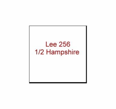 Lee 256 1/2 Hampshire Diffusion. Roll measures 4ft. x 25ft.