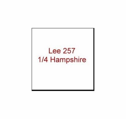 Lee 257 Quarter (1/4) Hampshire Frost Gel Filter Sheet